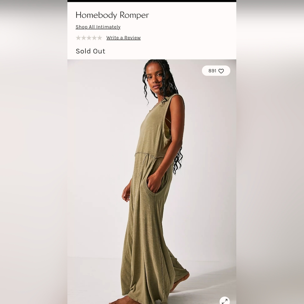 Free People Intimately Homebody Jumpsuit